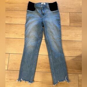 PAIGE Maternity- Cindy Jeans- Blue Straight Leg Jeans